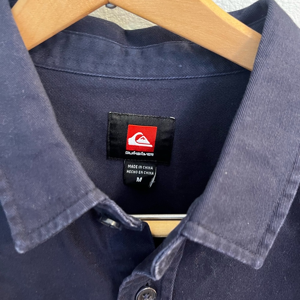 NWT! Men's Quiksilver Long Sleeve Button Down Overshirt - Picture 6 of 11